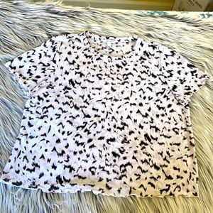 Nine West Mesh Print Blouse NWOT